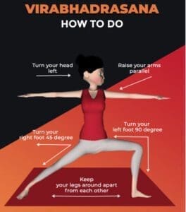 Hatha Yoga 11 Warrior pose