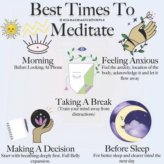 Meditation 3 best time to meditate
